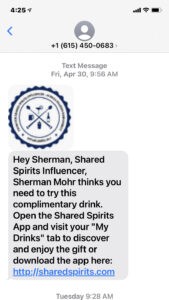 Influencer Ambassador Drink Share
