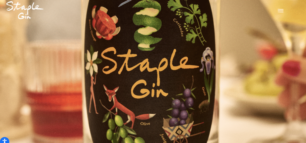 Staple Gin bottle Rachael Ray lifestyle spirits"