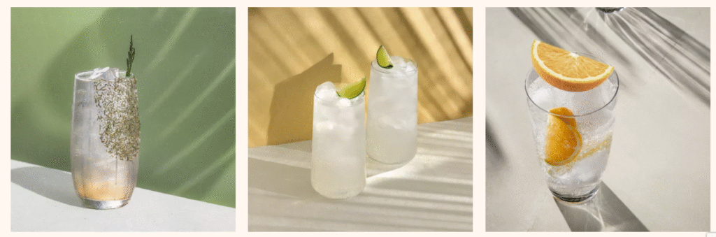 Margot Robbie promoting Papal Salt Coastal Gin