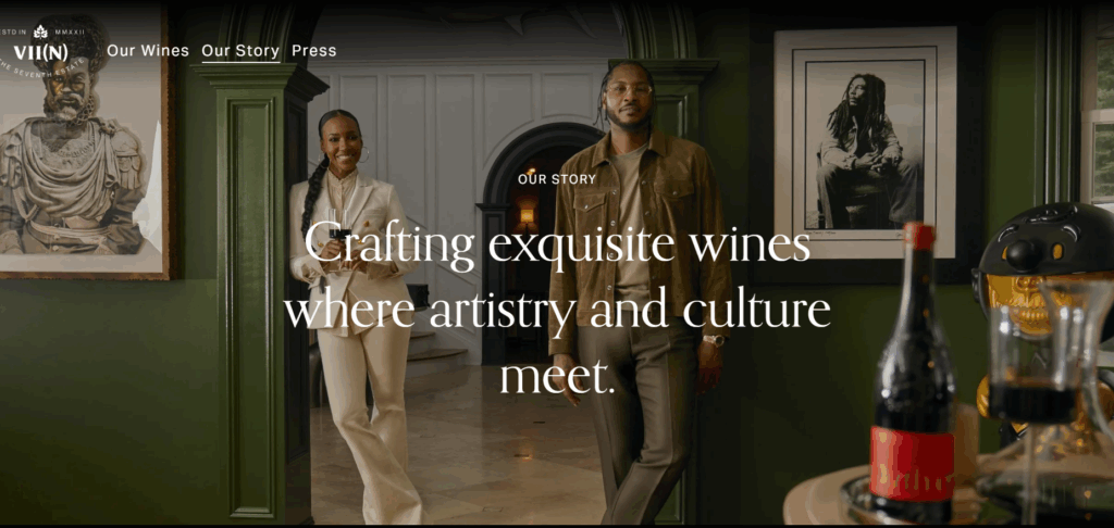 VII(N) The Seventh Estate Carmelo Anthony wine review